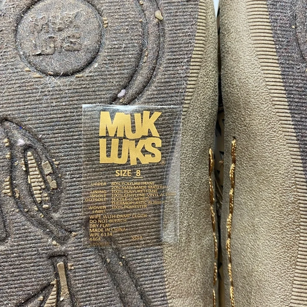 MUK LUKS Sport Brown Flat Shoes women’s‎ size 8